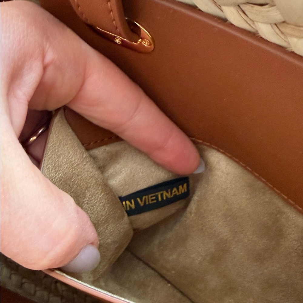 Veronica Beard Raffia Woven Tote Bag - Picture 8 of 9